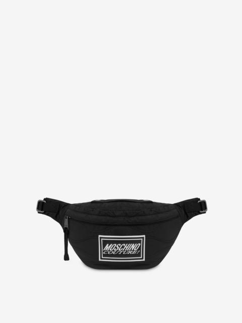 Moschino ITALIC LOGO NYLON BELT BAG