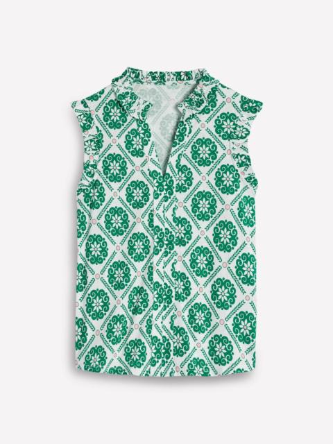 BODEN Lola Sleeveless Top-Baroque Tile
