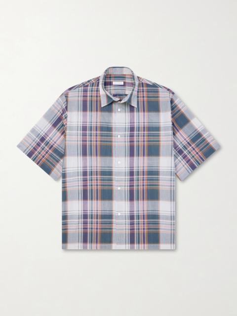 KAPTAIN SUNSHINE Checked Cotton-Gauze Shirt
