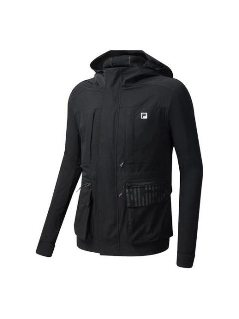 FILA FILA Athletics Cargo Woven Zipper Jacket Black A11M031712F-BK