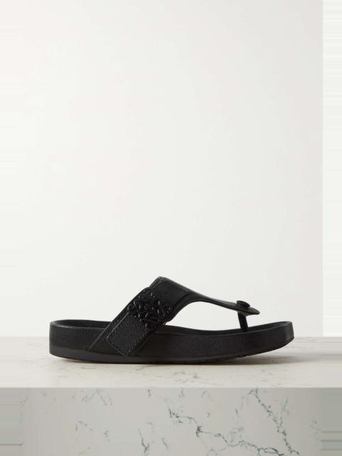 Loewe Ease embellished leather flip flops