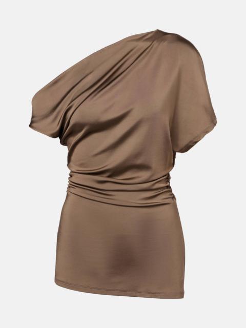 TOVE Edel ruched draped jersey top