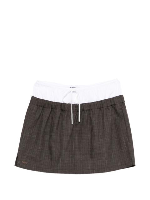 LACOSTE Nakamura check mini skirt