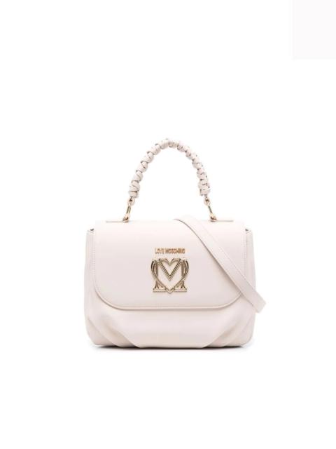 Moschino Heart logo-plaque top-handle tote bag