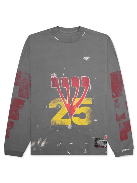 RRR123 LOVE STUFF L/S TEE - GREY
