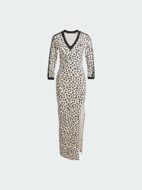 adidas Leopard 3-Stripes Maxi Dress