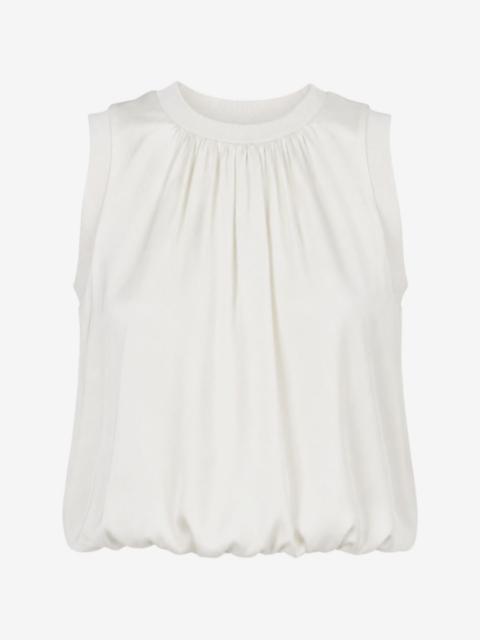 Cinq à Sept Peia pleated sleeveless blouse