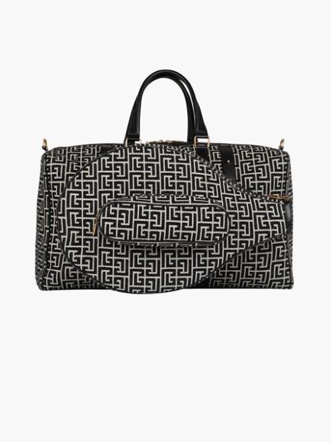 Balmain Bicolor jacquard tennis bag