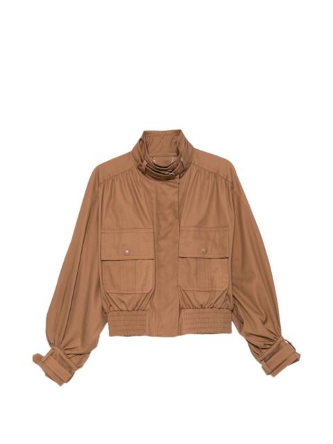 Zimmermann Valiant Drill buckled-collar cropped jacket