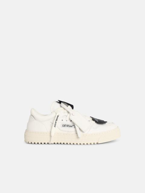 Off-White '3.0 COURT LOW TOP' WHITE LEATHER BLEND SNEAKERS