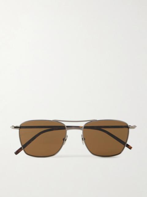 SAINT LAURENT Sl 866 Square-frame Metal Sunglasses