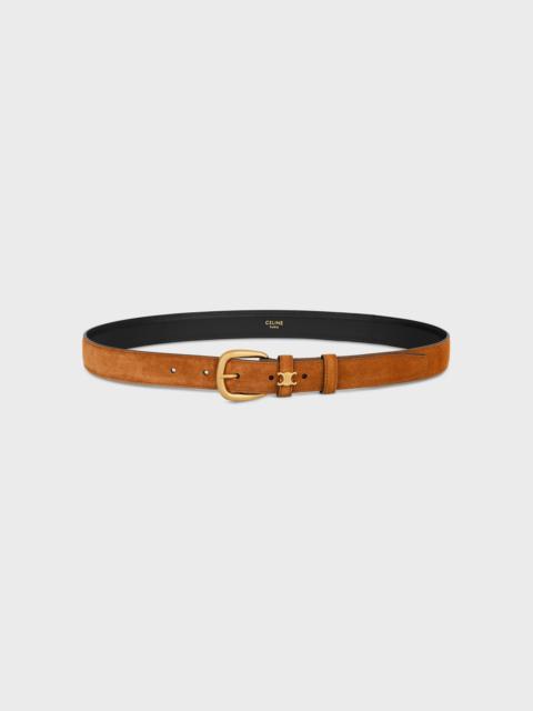 CELINE VIVIENNE BELT 25MM IN Suede Calfskin