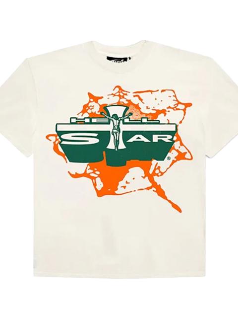 HELLSTAR Jesus Emblem T-Shirt "White/Orange" HSR048