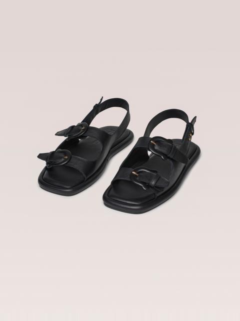 Nanushka EKEMMA MENS - Suede slingback sandals - Black