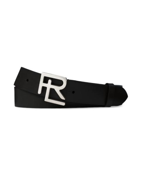 Ralph Lauren Men's Logo Leather Belt - Black