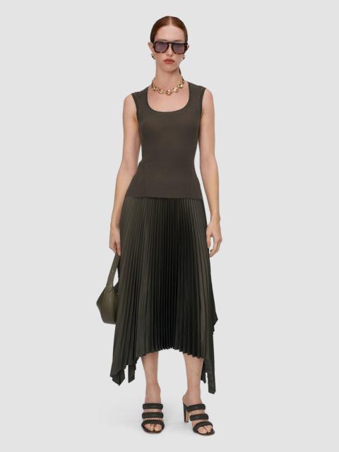 JOSEPH Alaou Linen Blend Knit Vest Top