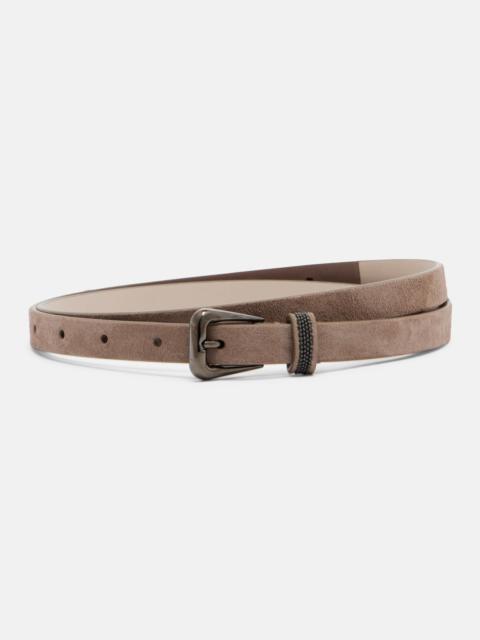 Brunello Cucinelli Monili suede belt