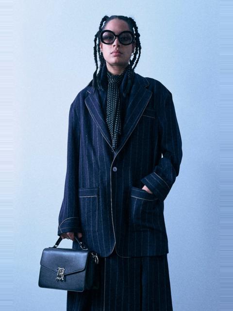 R13 Ragged Blazer With Piping
