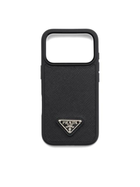 Prada leather iPhone 17 Pro case