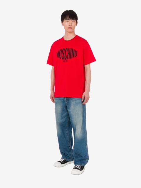 Moschino PRINTED ORGANIC COTTON JERSEY T-SHIRT