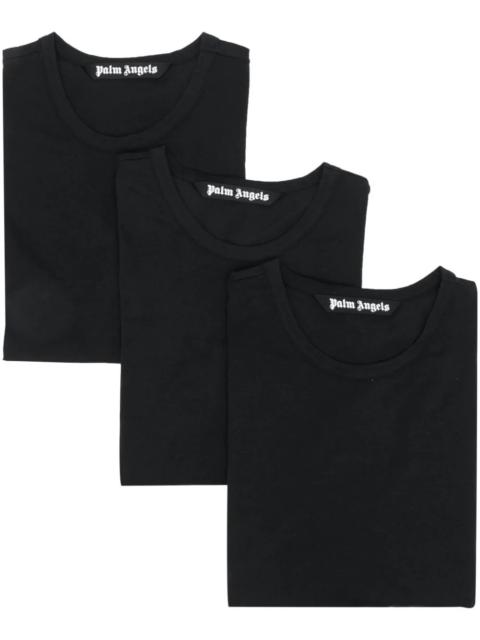 Palm Angels PALM ANGELS MEN Essential T-Shirt Tripack Black/Black