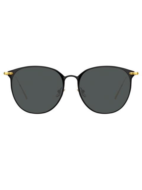 LINDA FARROW Sophia A Sunglasses in Black