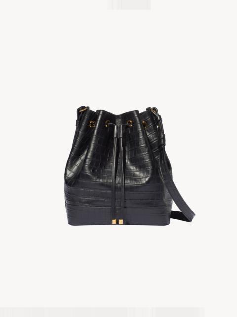 NILI LOTAN BRIGITTE BUCKET BAG CROC