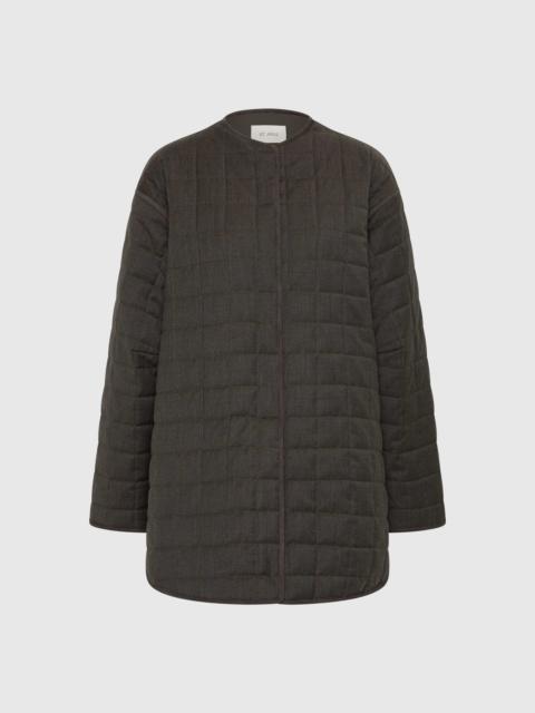 ST. AGNI Wool Stitched Pillow Jacket - Mulch