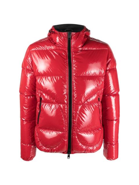 Herno logo-patch padded hooded jacket