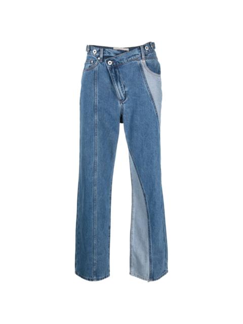 FENG CHEN WANG deconstructed-design denim jeans