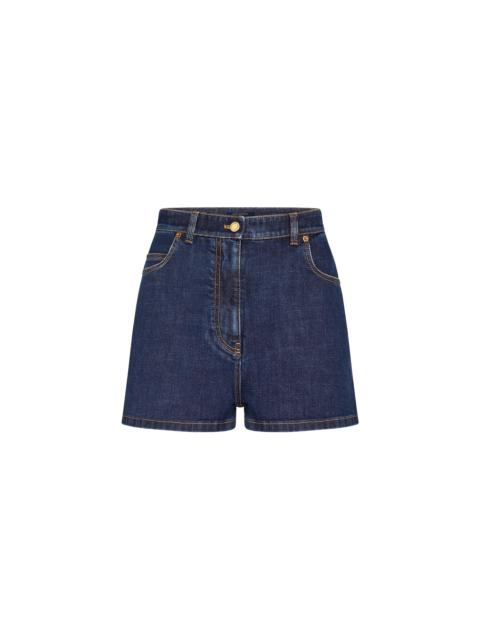 Louis Vuitton Stretch Denim Mini Shorts
