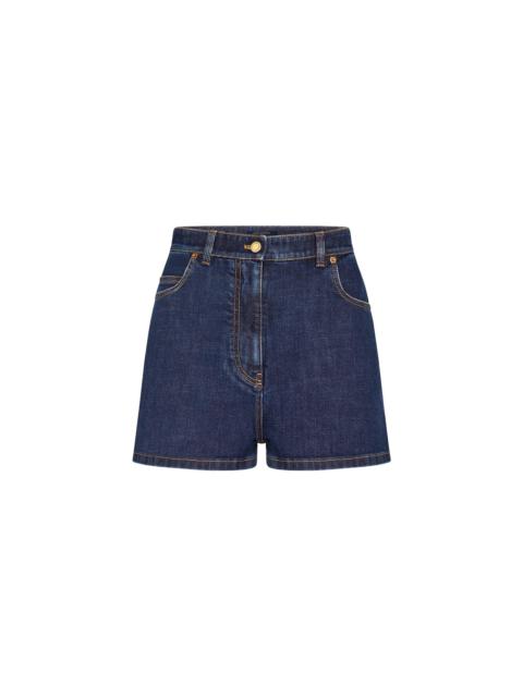 Louis Vuitton Stretch Denim Mini Shorts