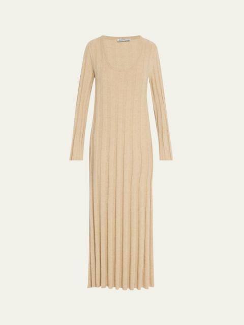 Kogan Scoop-Neck Merino Maxi Dress
