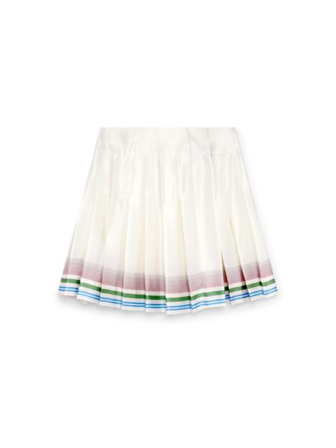 CASABLANCA Tennis Club Icon Silk Tennis Skirt