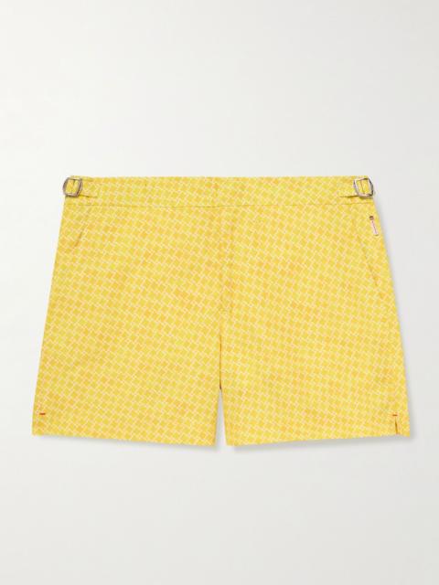 ORLEBAR BROWN Setter Slim-Fit Mid-Length Printed Recycled Swim Shorts Yellow