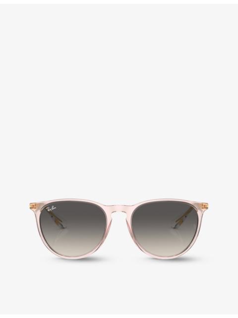 Ray-Ban RB4171 Erika 둥근 구조 아세테이트 선글라스