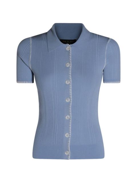 rag & bone button ribbed knitwear