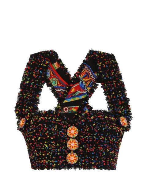Dolce & Gabbana tweed top