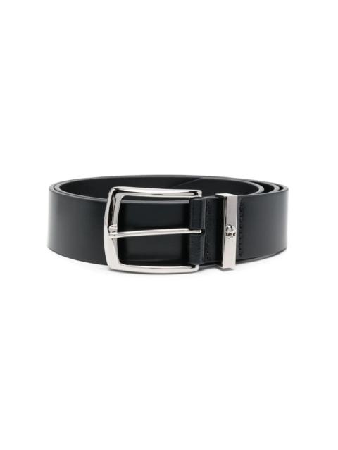 buckle-fastening leather belt