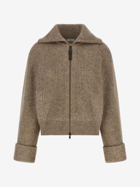 Brunello Cucinelli Monile English rib-stitch cardigan