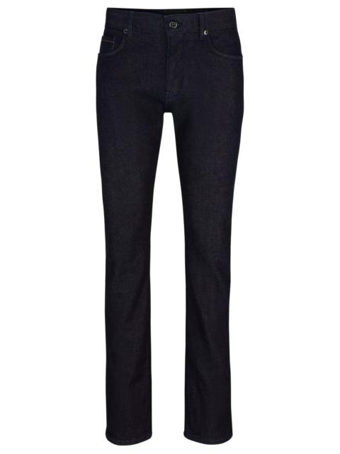 BOSS SLIM-FIT JEANS IN BLUE LUXURY-COMFORT DENIM