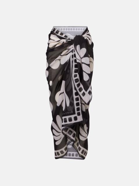 CALA de la CRUZ Luana printed beach cover-up