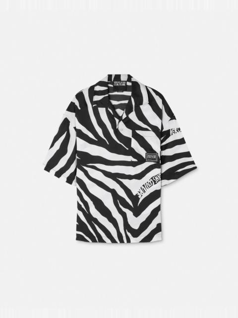 VERSACE JEANS COUTURE Zebra Polo Shirt