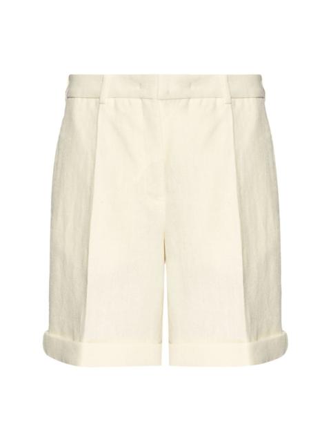 tailored knee-length shorts