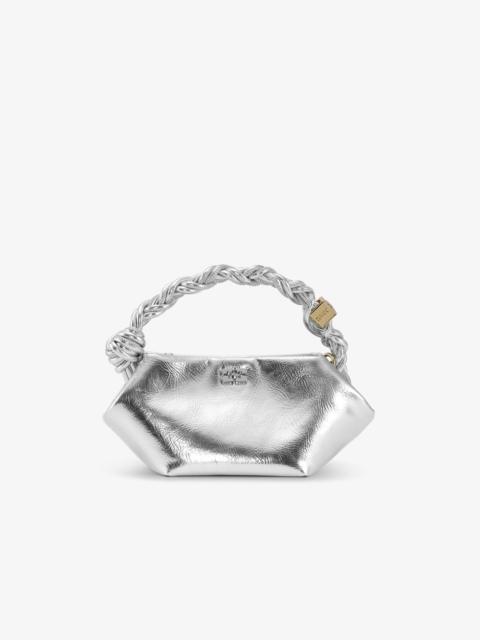 GANNI SILVER MINI GANNI BOU BAG