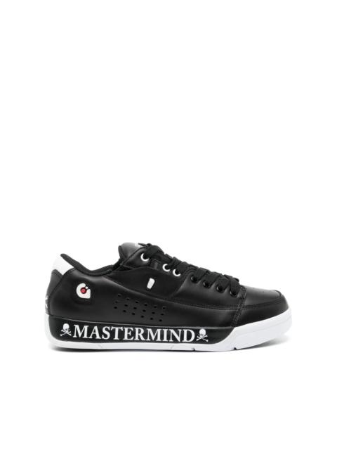 mastermind JAPAN logo-print leather sneakers