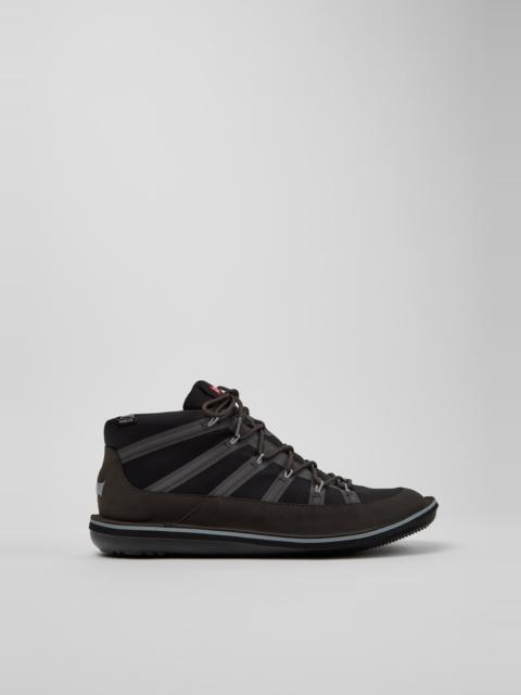 CAMPER Beetle Black Recycled PrimaLoft Membrane Ankle Boots for Men.