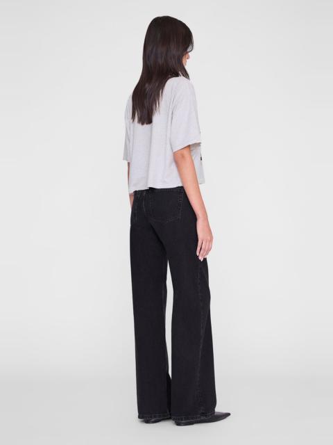 Johnny Cropped Tee - Grey Melange