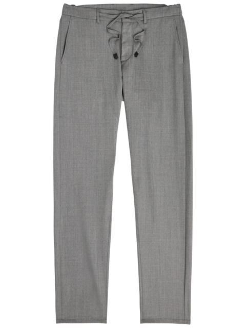 Canali Canali Tapered-leg Stretch-wool Trousers