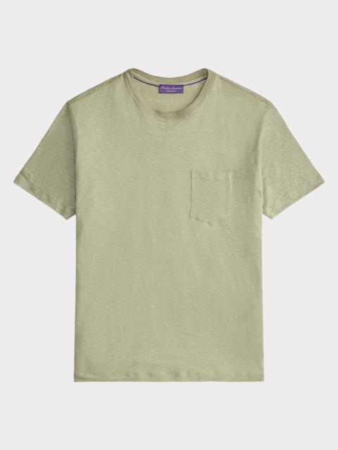 Ralph Lauren Men's Linen Jersey Pocket T-Shirt
